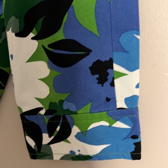 Jones Ny Large Blue Floral Crop Jacket/Blazer - Picture 4 of 12